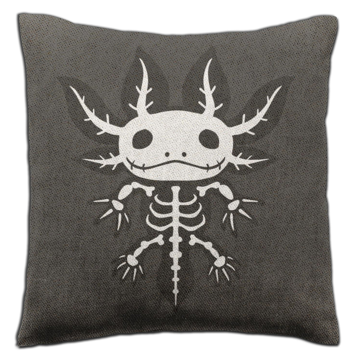 Axolotl Skeleton Woven Pillow