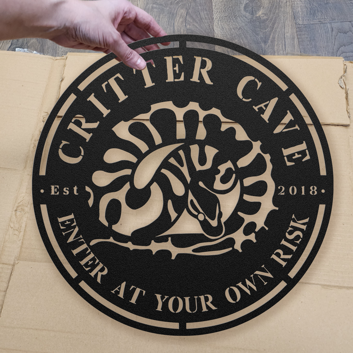 Ball Python Critter Cave Sign - Personalized Date