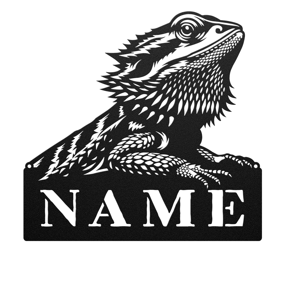 Personalized Bearded Dragon Name Sign