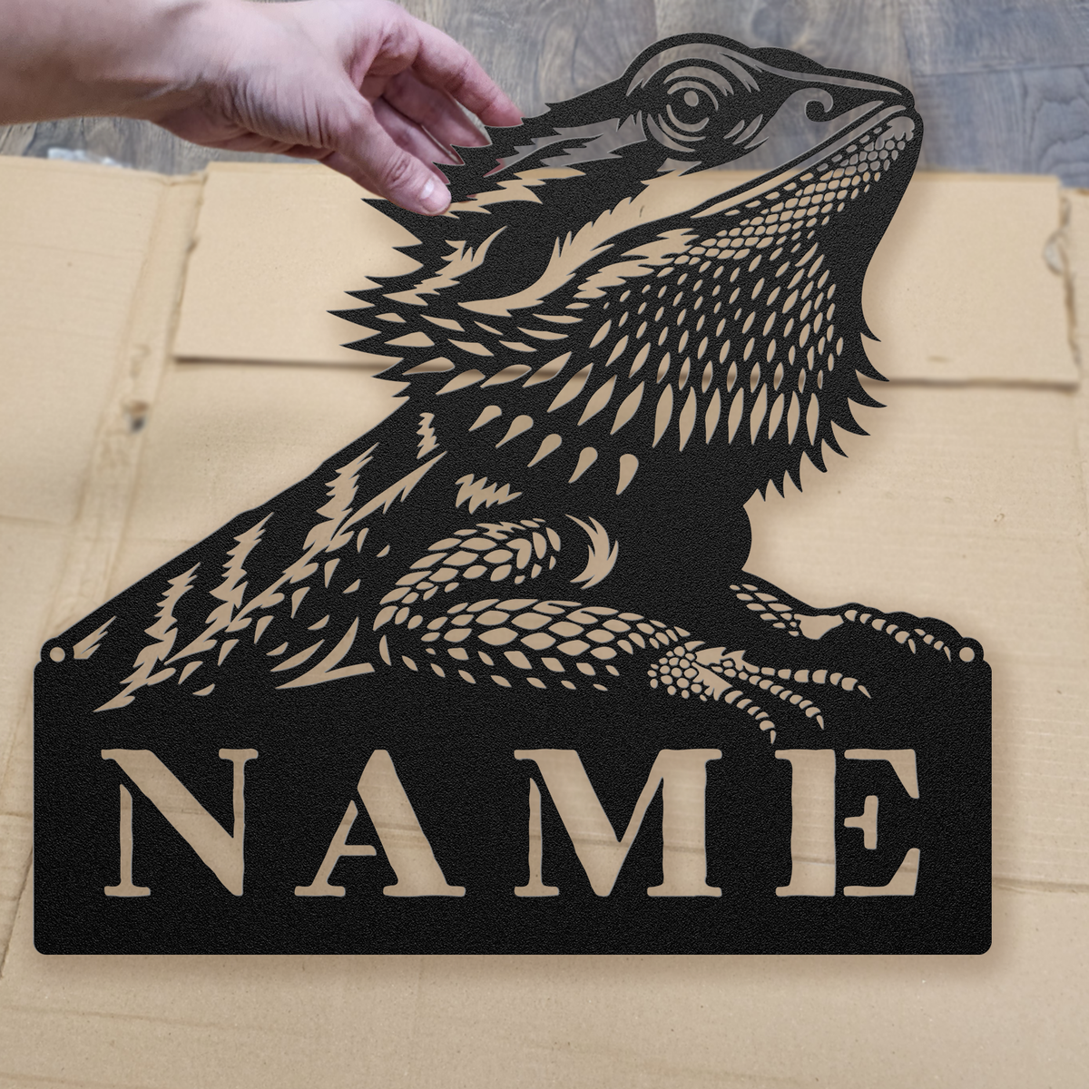 Personalized Bearded Dragon Name Sign