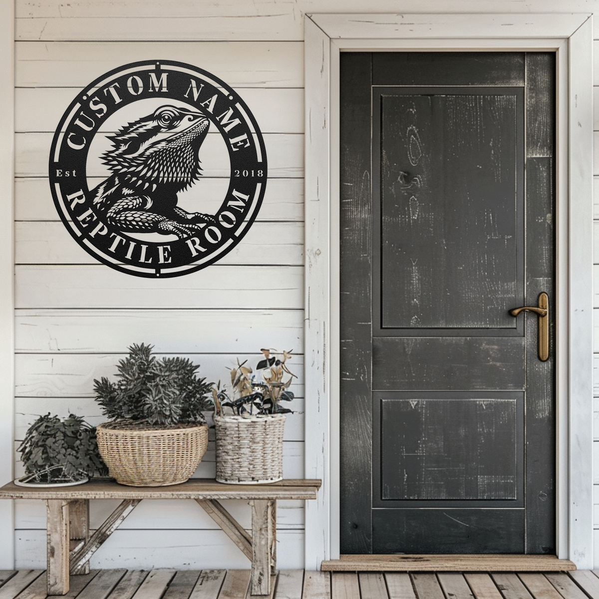 Personalized Bearded Dragon Reptile Room Sign