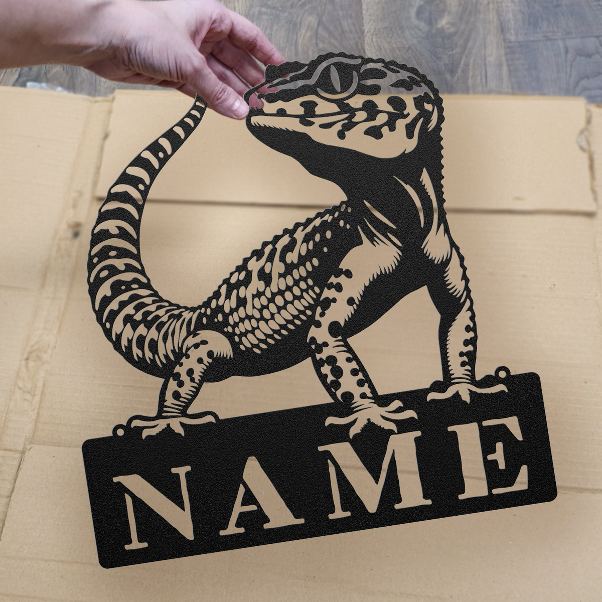 Custom Leopard Gecko Name Sign