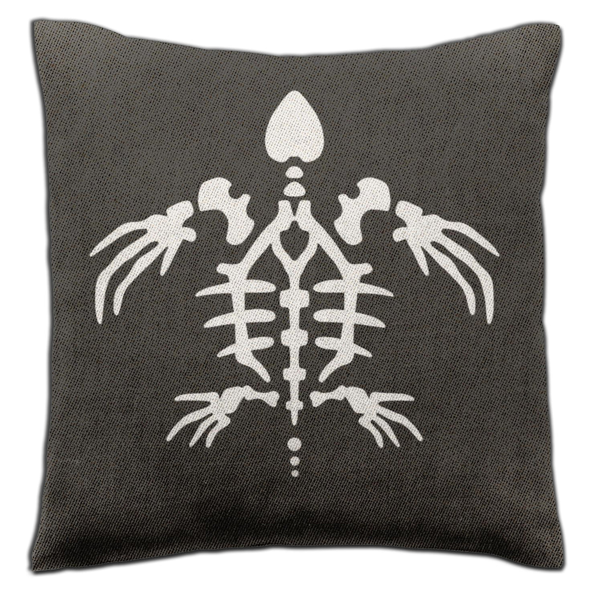 Sea Turtle Skeleton Woven Pillow